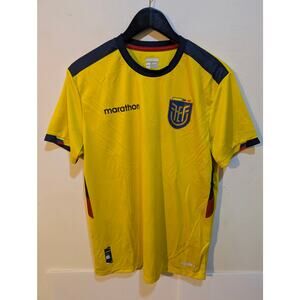 Marathon Ecuador Yellow Soccer Football National Club Jersey Official Sz L